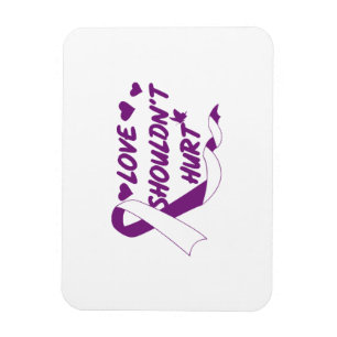Love Shouldn't Hurt Domestic Violence Awareness Mo Magnet