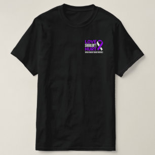Love Shouldn't Hurt National Domestic Violence Awa T-Shirt