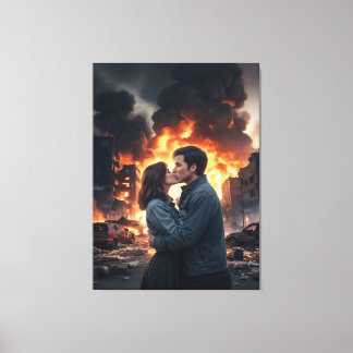 Love showing couple canvas print