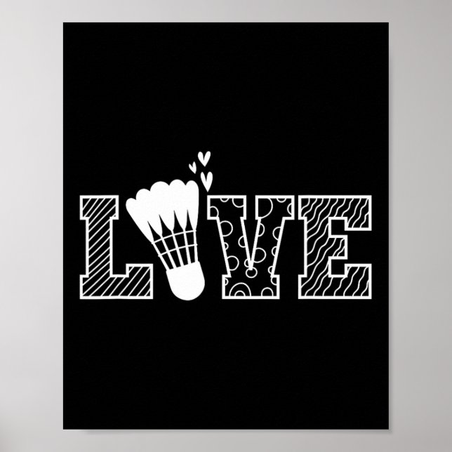 Love Shuttle Dminton Racket  Poster (Front)