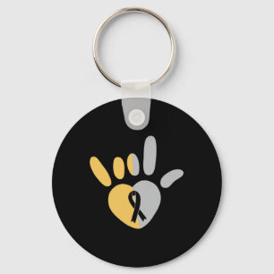 Love Sign American Sign Language Deaf Awareness He Key Ring