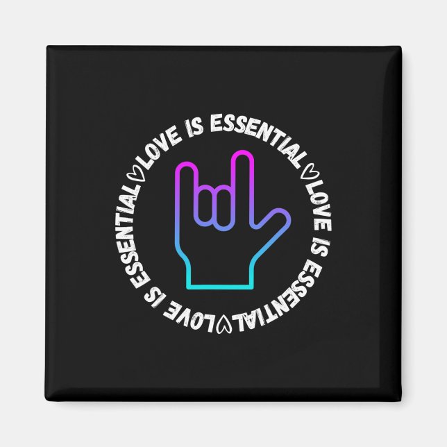 Love Sign Disability Awareness  Magnet (Front)