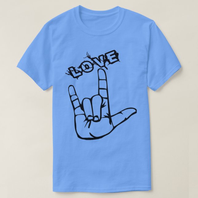 Love Sign language 12 T-Shirt (Design Front)
