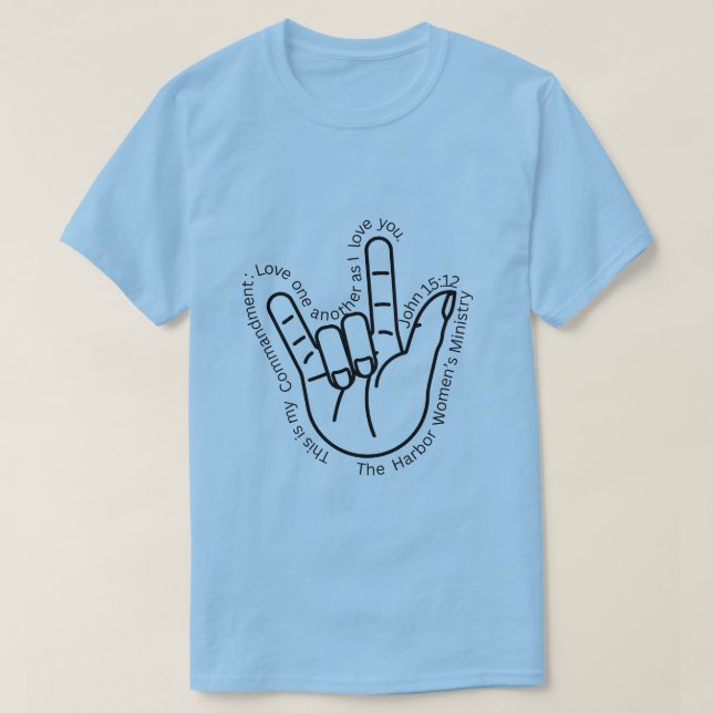 Love Sign Language T-Shirt (Design Front)