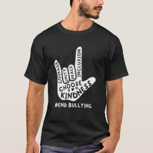 Love Sign Language Unity Day Orange Kids 2022 Anti T-Shirt