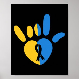 Love Sign Non-verbal Down Syndrome Awareness Heart