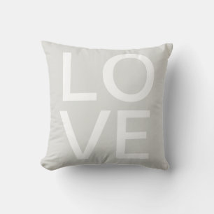 LOVE sign Valentines day typo Throw Cushion Bright