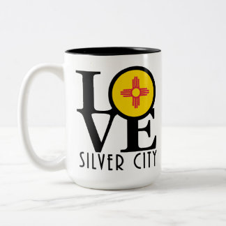 LOVE Silver City 15oz Two-Tone Coffee Mug