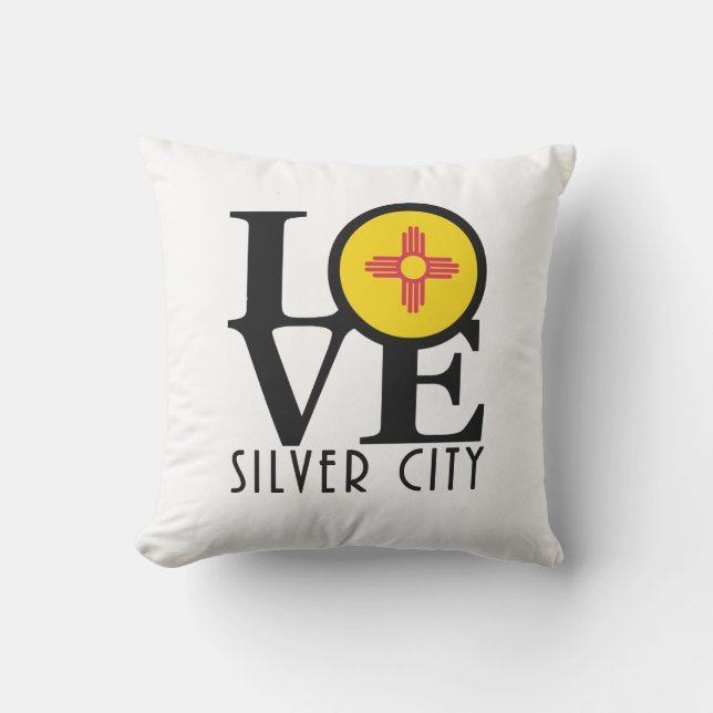 LOVE Silver City New Mexico  Cushion (Front)