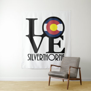 LOVE Silverthorne Colorado Tapestry