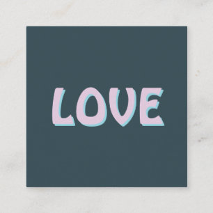 LOVE SIMPLE GIFT WOMEN GIRLFRIEND FRIEND ENCLOSURE CARD