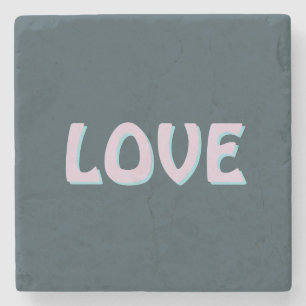 LOVE SIMPLE GIFT WOMEN GIRLFRIEND FRIEND STONE COASTER