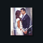 Love | Simple Modern Typography with your Photo Canvas Print<br><div class="desc">This personalised canvas print features your own photo,  with the word "love" as an overlay across the bottom in modern white typography.</div>