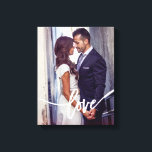 Love | Simple Modern Typography with your Photo Canvas Print<br><div class="desc">This personalised canvas print features your own photo,  with the word "love" as an overlay across the bottom in modern white typography.</div>