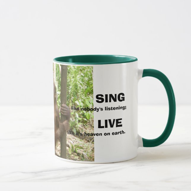 Love, Sing, Live, & Dance Inspirational Quotations Mug (Right)
