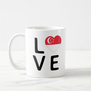 Love - Singapore Flag Coffee Mug