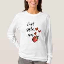 Love Sister Ladybug T-Shirt – Cute Heart Design