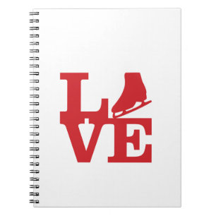Love Skate Spiral Notebook