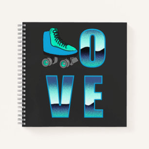 Love Skating Double Sided Journal Notebook
