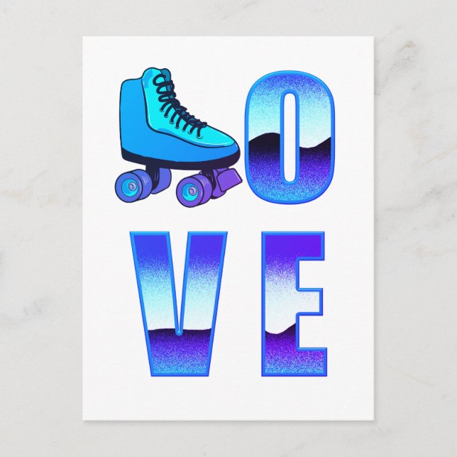 Love Skating Postcard (Front)