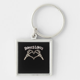 Love Skeleton Hand Classic Key Ring
