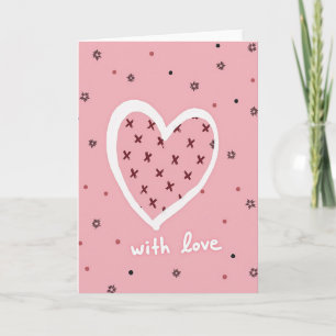Love Sketch Heart Art Card