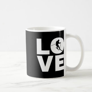 Love Skiing Gift For Skiers Coffee Mug