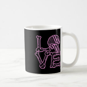 Love Skull Bones Valentine Graphic For Couples Coffee Mug