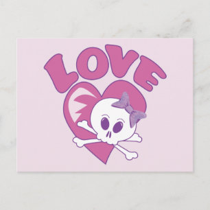 Love Skull Postcard
