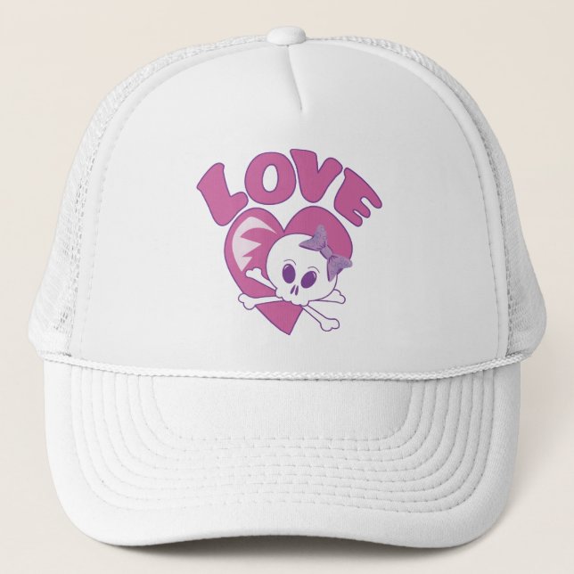 Love Skull Trucker Hat (Front)