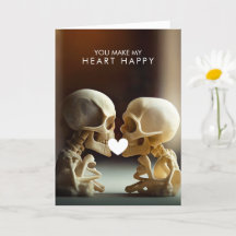 LOVE SKULLS | Folded Greeting Card