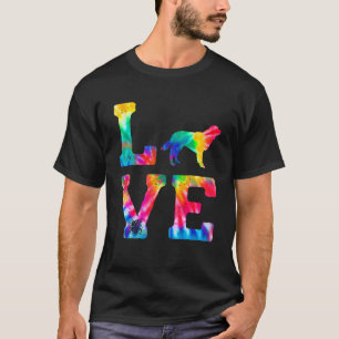Love Small Munsterlander Pointer Tie Dye Dog Mum D T-Shirt