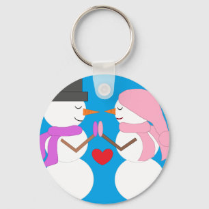 Love & Snowpeople Key Ring