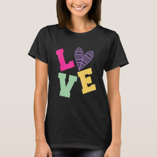 Love Snowshoeing Snowshoer Snowshoe Mountaineering T-Shirt