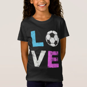 LOVE Soccer American Team Fan Gift T-Shirt