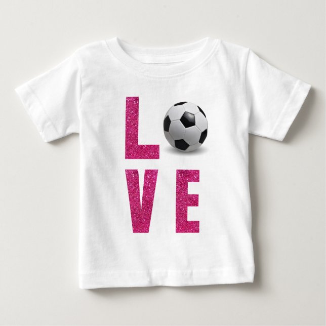 Love Soccer Baby T-Shirt (Front)