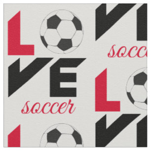 Love soccer fabric