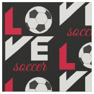 Love soccer fabric