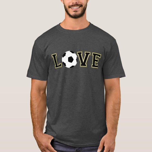 Love Soccer Football Sports T-Shirt (Front)