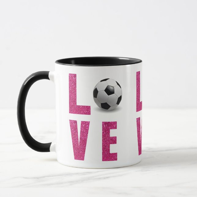 Love Soccer Mug (Left)