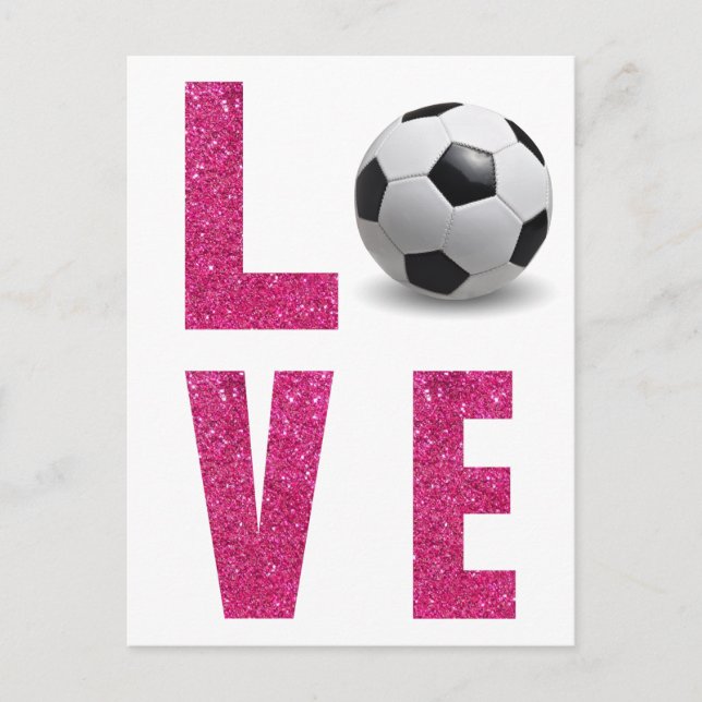 Love Soccer Postcard (Front)