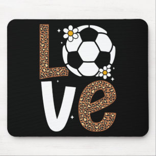 Love Soccer Tee For Women Girls Teenage Soccer Pla Mouse Pad