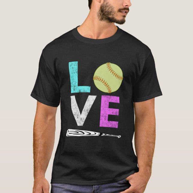 Love Softball Best T-Shirt (Front)