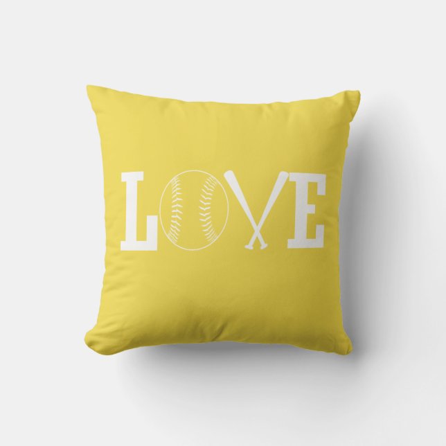 Love softball cushion (Front)
