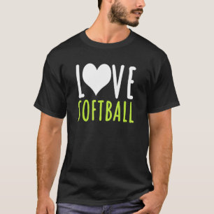 Love Softball Player Coach Sport Softball Bat T-Shirt