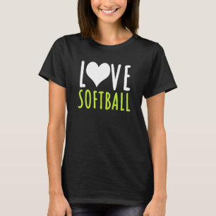 Love Softball Player Coach Sport Softball Bat T-Shirt