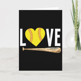 Love Softll Player Girls Teens Funny Softll  Card