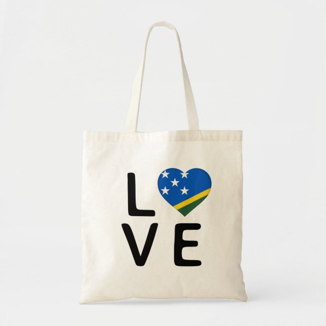 Love - Solomon Islands Flag Tote Bag (Front)