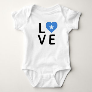 Love - Somalia Flag Baby Bodysuit