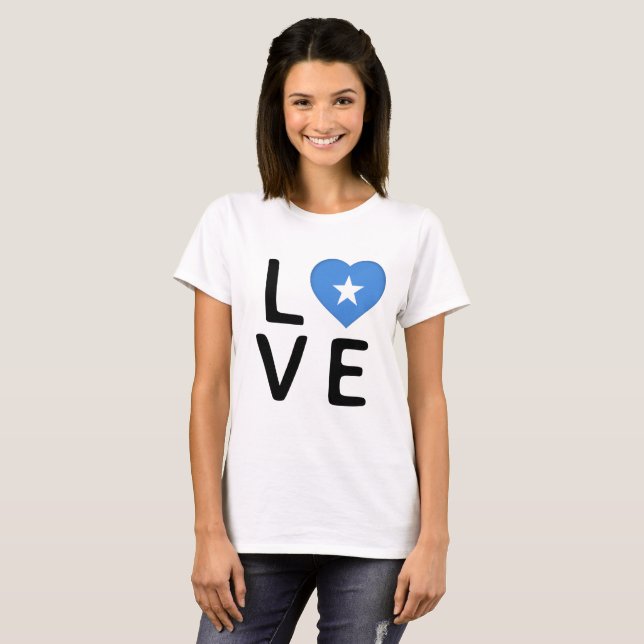Love - Somalia Flag T-Shirt (Front Full)